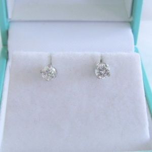 Brand New 1/3 Carat Diamond Earrings 14KWhite Gold